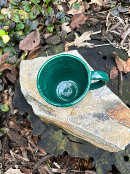 Green Espresso Mug w/ white drips