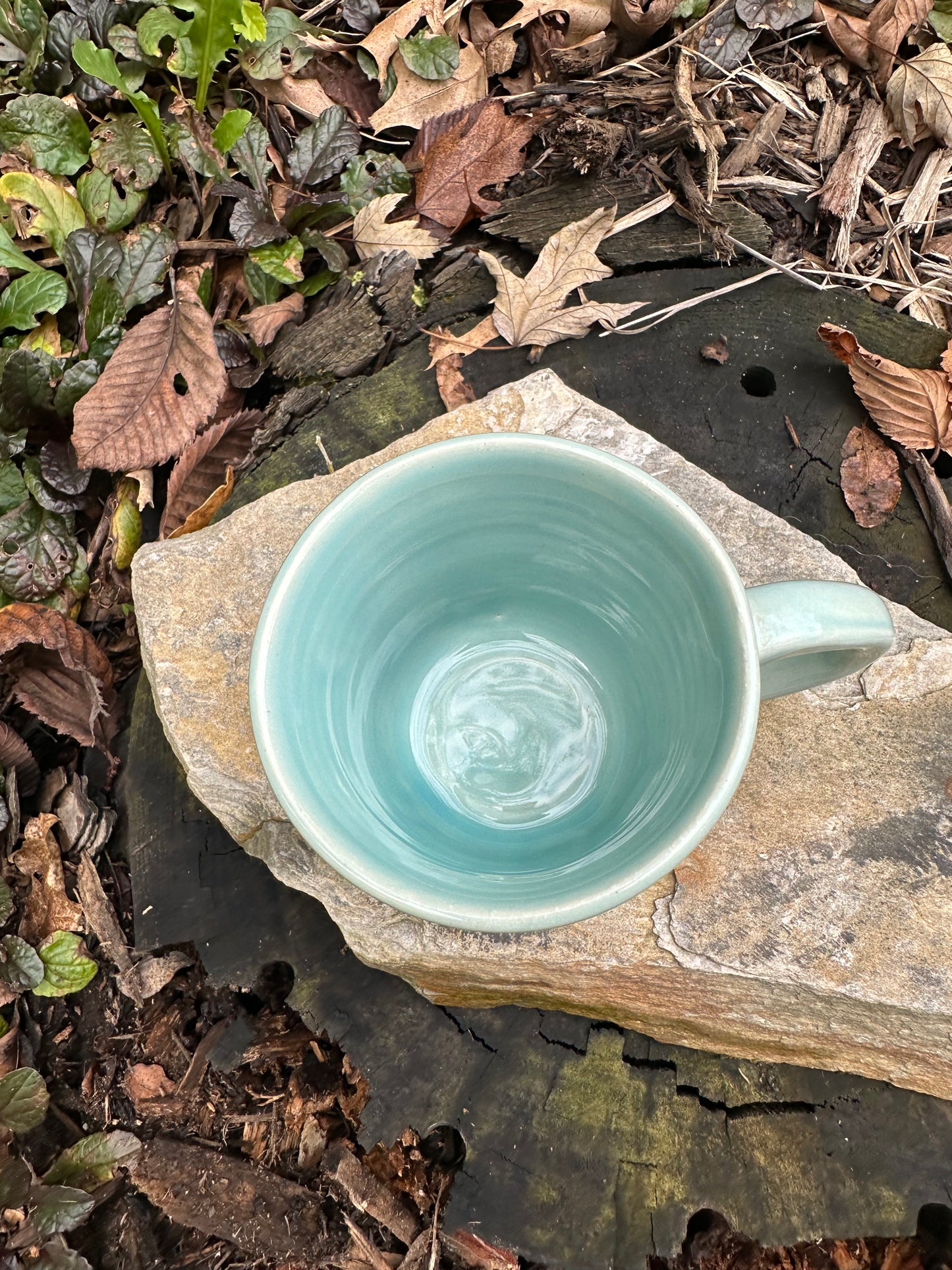 Aqua Espresso Mug w/blue texture