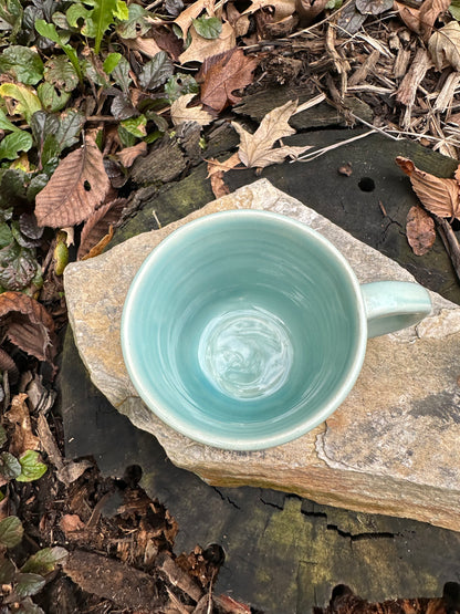 Aqua Espresso Mug w/blue texture